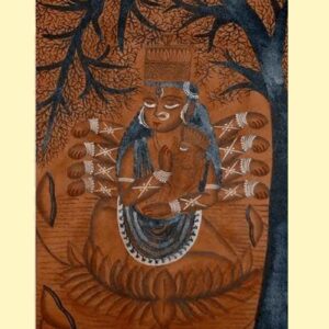 Muddy Blossom Pattachitra Painting