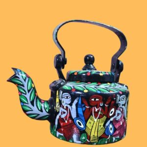 Colourful Fish Pattachitra Kettle.1-DPMP - 122399