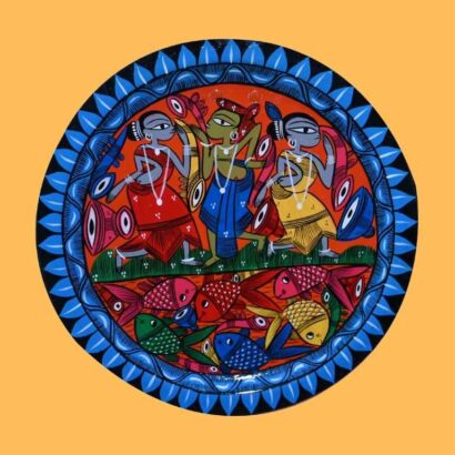 Santhal Dance Pattachitra Painting