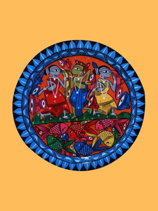 Santhal Dance Pattachitra Painting