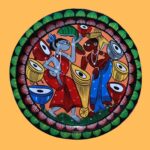 Santhal Dance Pattachitra Painting.1 - DPMP - 122403