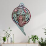 Ganesh Head On Conch Shell