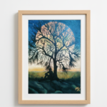 Moonlit Solitude – Handcrafted Painting - M1527