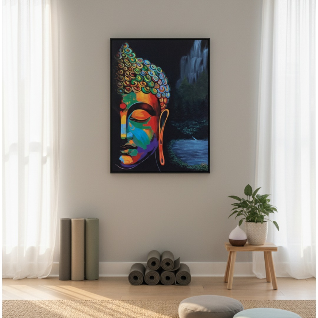 Tranquil Aura – Multicolor Buddha - M1513