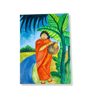 SP1917 - Village Woman in Nature’s Embrace
