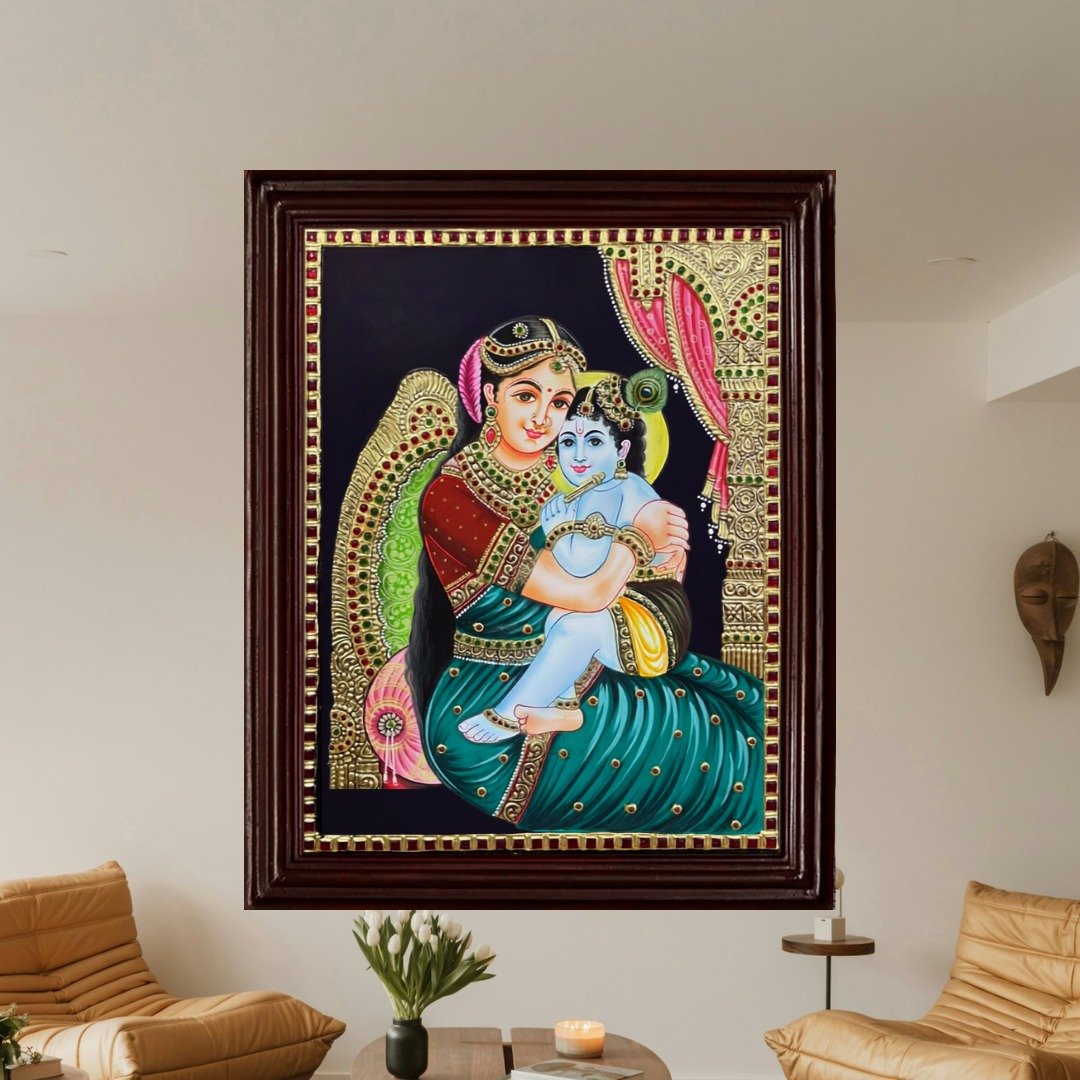 TP1829 - Yashoda and Bal Krishna – The Divine Bond of Motherly Love